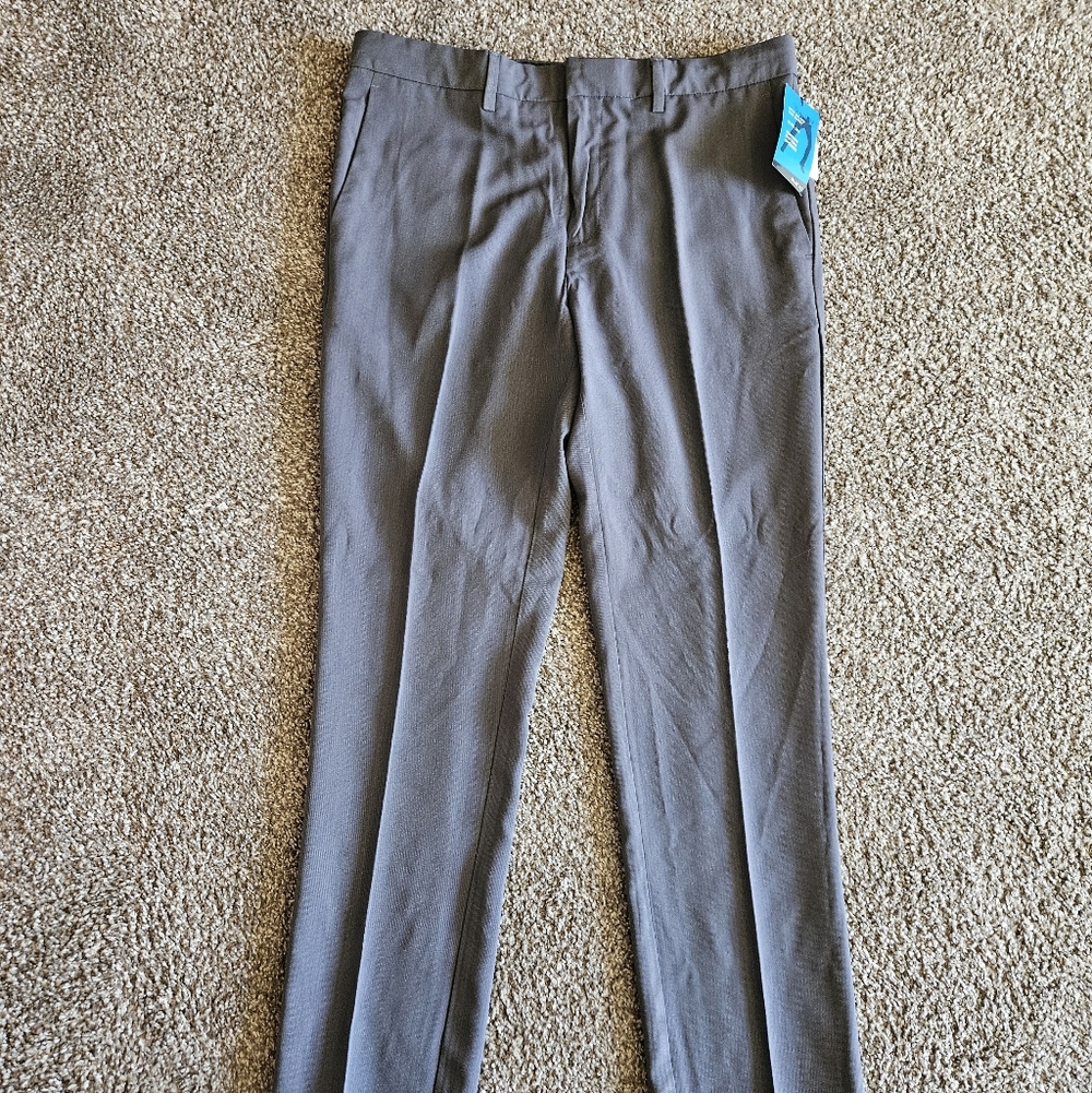 Perry Ellis Portfolio Men's Slim-Fit Dress Pants Charcoal 34x32 NWT